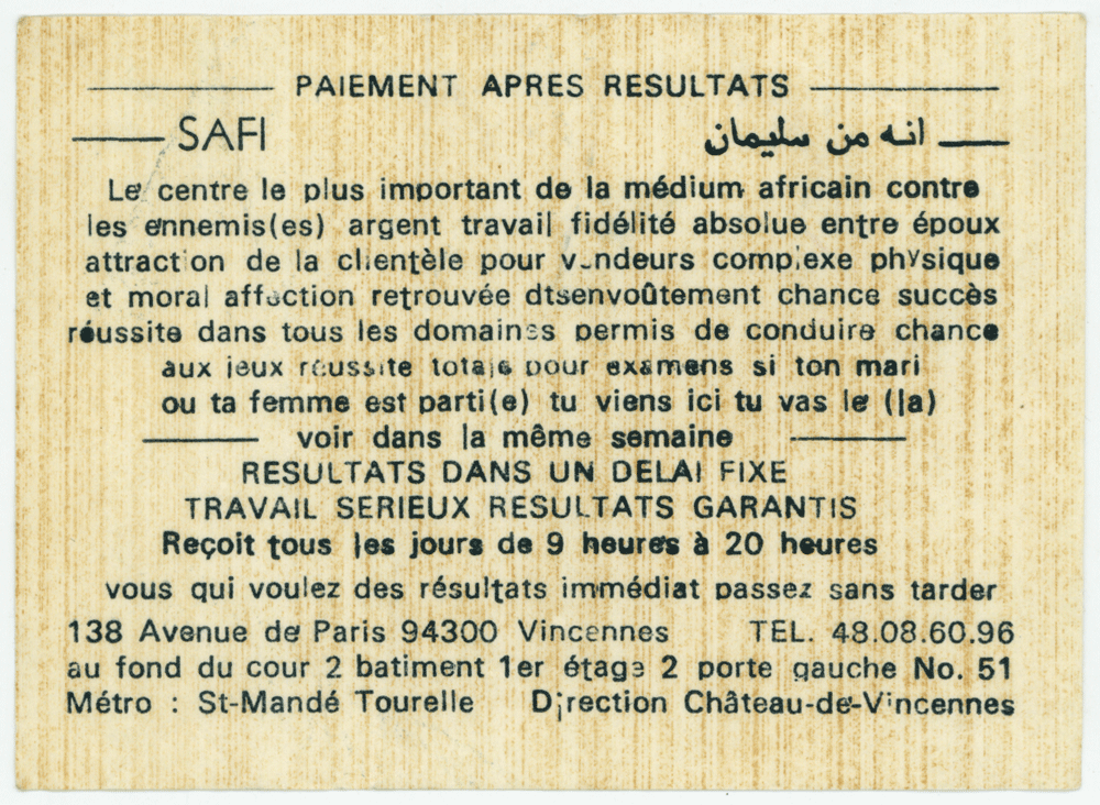 Cliquez pour voir la fiche détaillée de SAFI