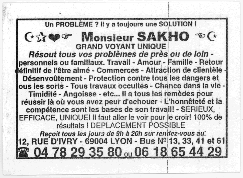 Cliquez pour voir la fiche dtaille de SAKHO