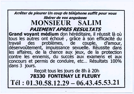 Monsieur SALIM, Yvelines