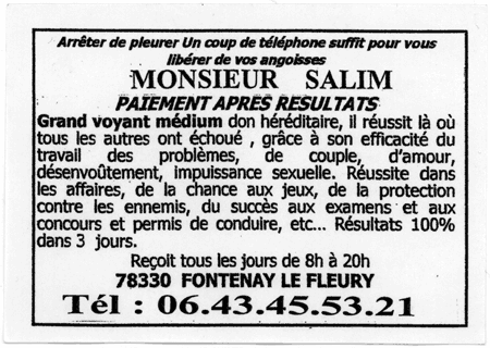 Monsieur SALIM, Yvelines