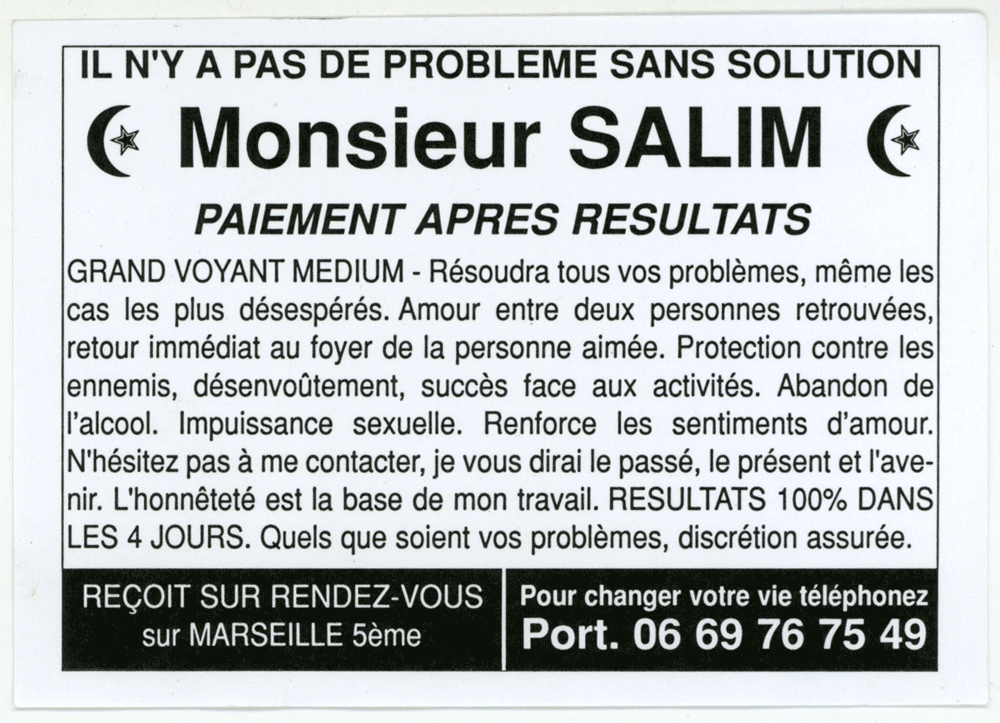 Monsieur SALIM, Marseille