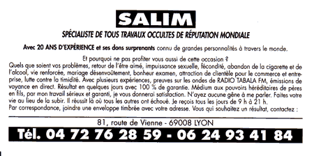 Cliquez pour voir la fiche dtaille de SALIM