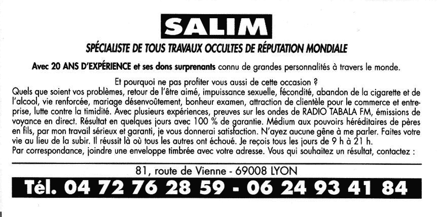 Cliquez pour voir la fiche dtaille de SALIM