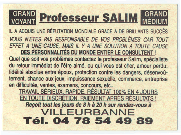 Cliquez pour voir la fiche dtaille de SALIM