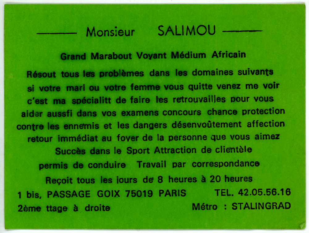 Monsieur SALIMOU, Paris