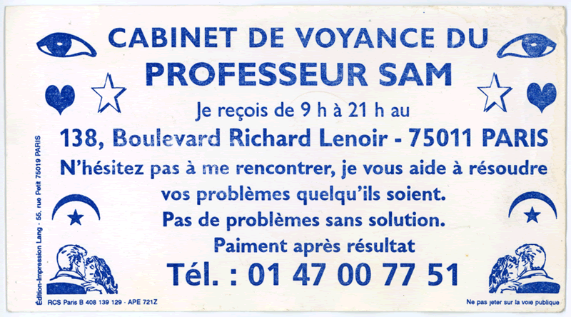 Professeur SAM, Paris