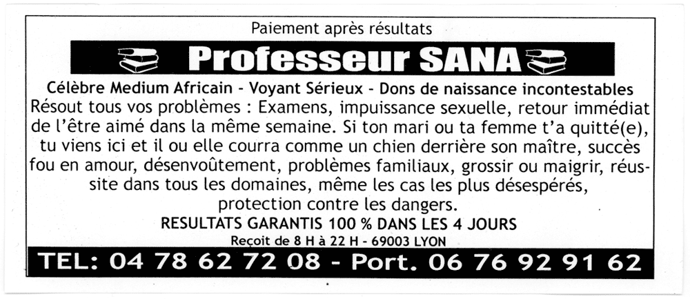 Cliquez pour voir la fiche dtaille de SANA