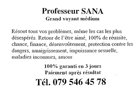 Cliquez pour voir la fiche dtaille de SANA