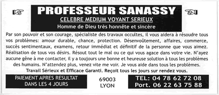 Professeur SANASSY, Lyon