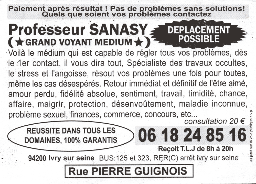 Cliquez pour voir la fiche dtaille de SANASY