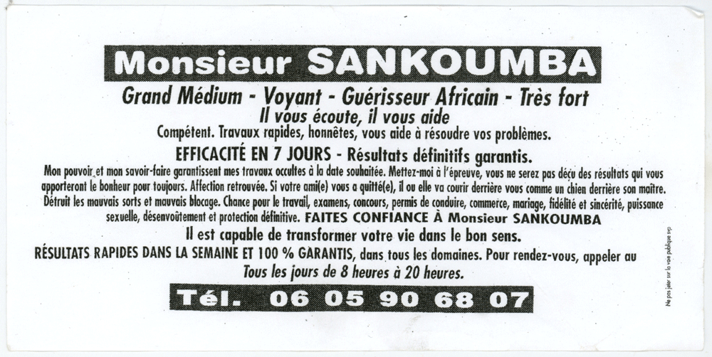 Monsieur SANKOUMBA, (indéterminé)