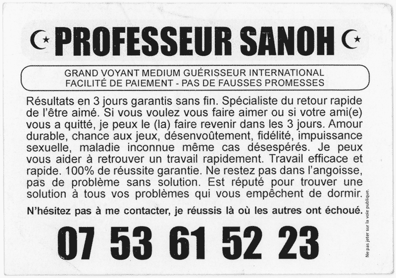 Professeur SANOH, (indtermin)