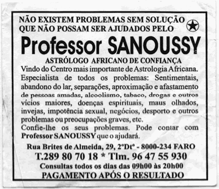 Professeur SANOUSSY, Portugal