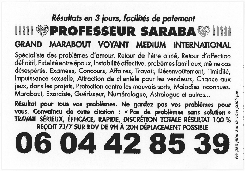 Professeur SARABA, Grenoble