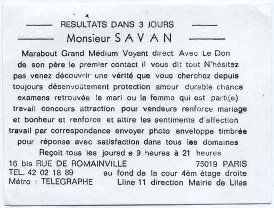 Cliquez pour voir la fiche dtaille de SAVAN