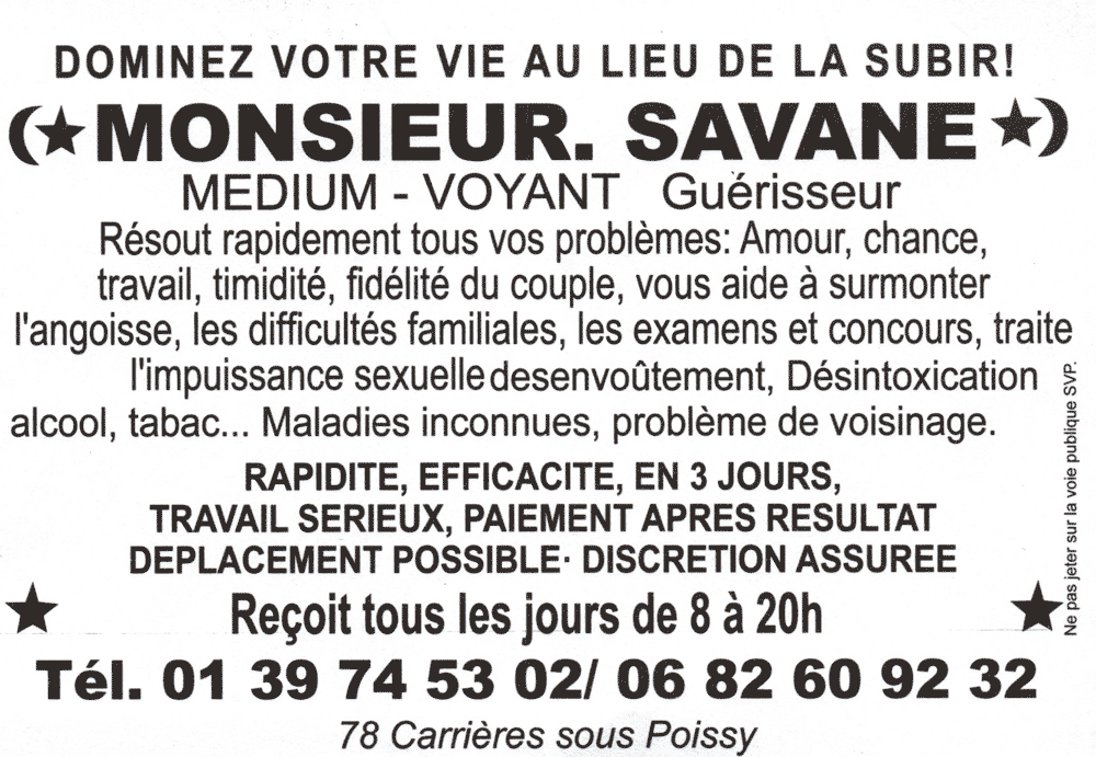 Cliquez pour voir la fiche dtaille de SAVANE