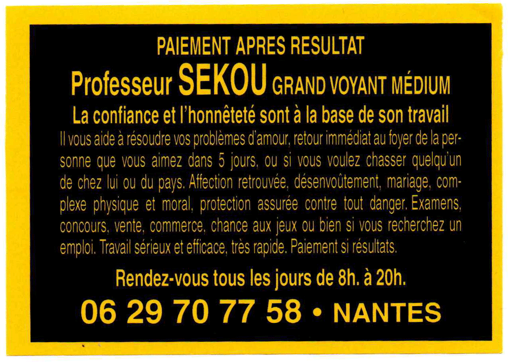 Cliquez pour voir la fiche détaillée de SEKOU