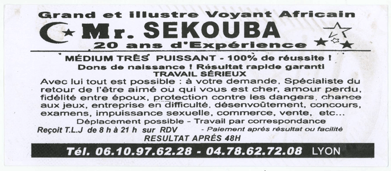 Cliquez pour voir la fiche dtaille de SEKOUBA