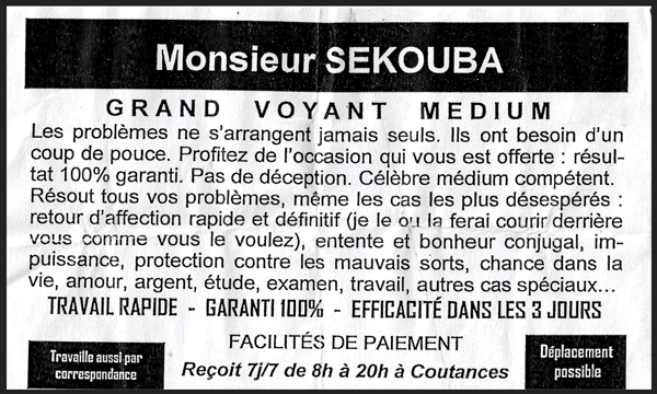 Monsieur SEKOUBA, Manche