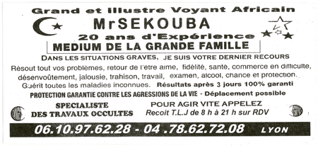 Monsieur SEKOUBA, Lyon