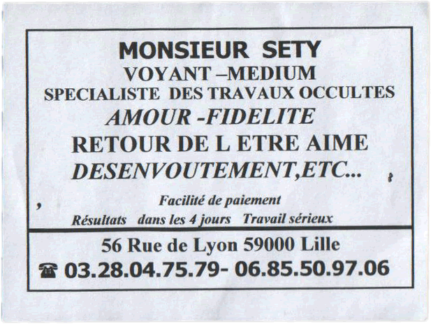 Monsieur SETY, Nord