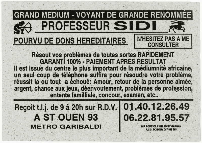 Professeur SIDI, Seine St Denis