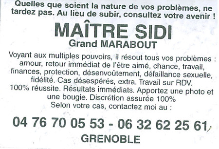 Matre SIDI, Grenoble