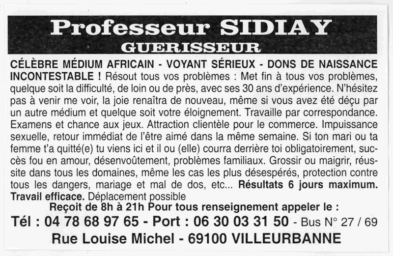 Cliquez pour voir la fiche dtaille de SIDIAY