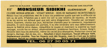 Monsieur SIDIKHI, Saint-Etienne