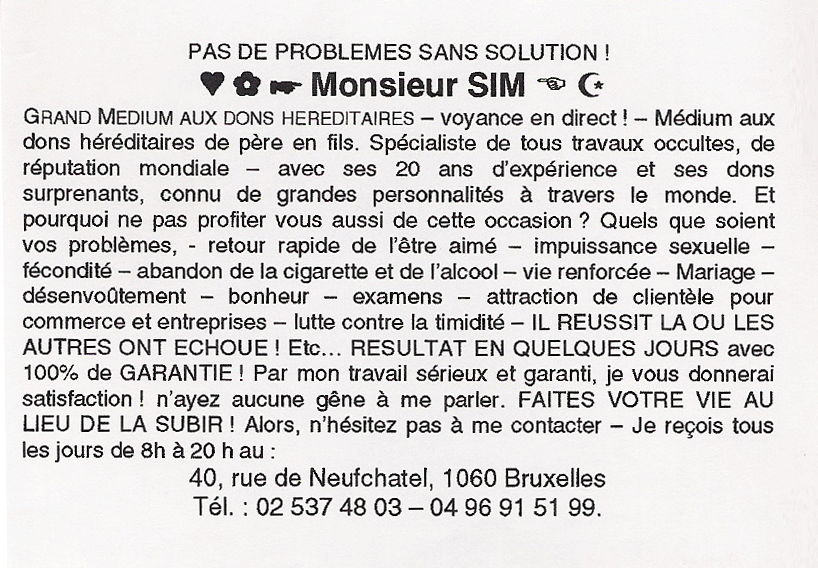 Cliquez pour voir la fiche dtaille de SIM