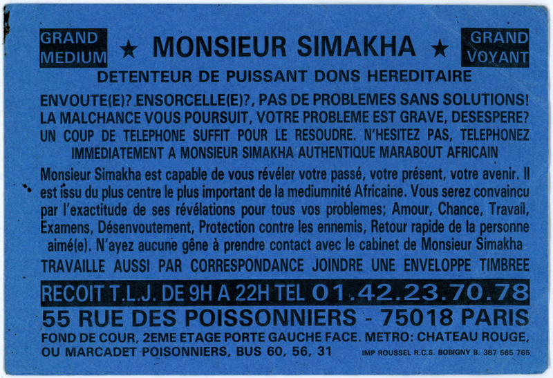 Monsieur SIMAKHA, Paris