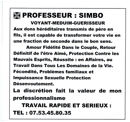 Cliquez pour voir la fiche dtaille de SIMBO