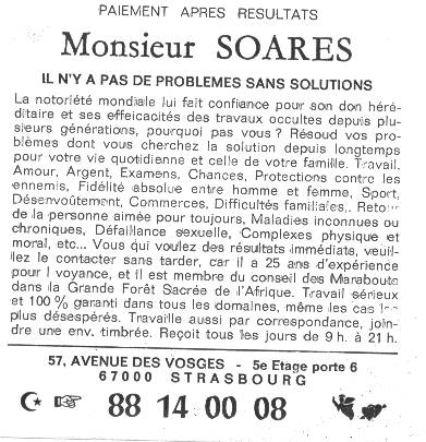 Cliquez pour voir la fiche dtaille de SOARES