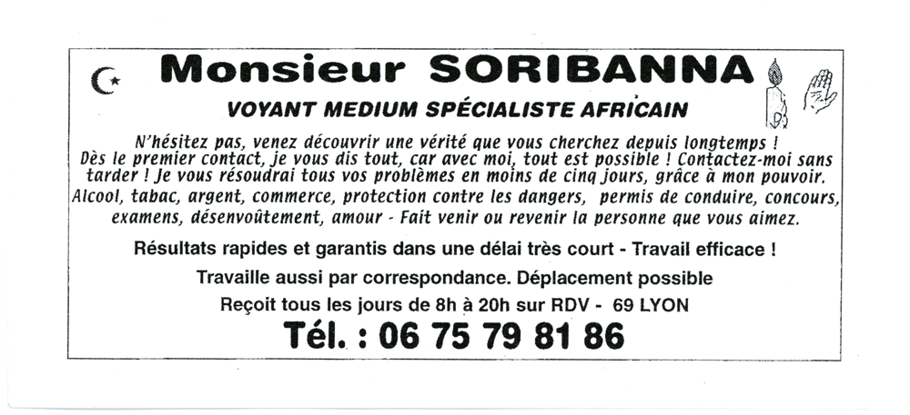 Monsieur SORIBANNA, Lyon