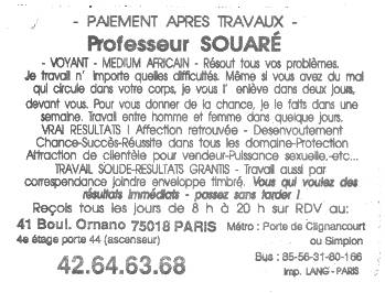 Professeur SOUAR, Paris