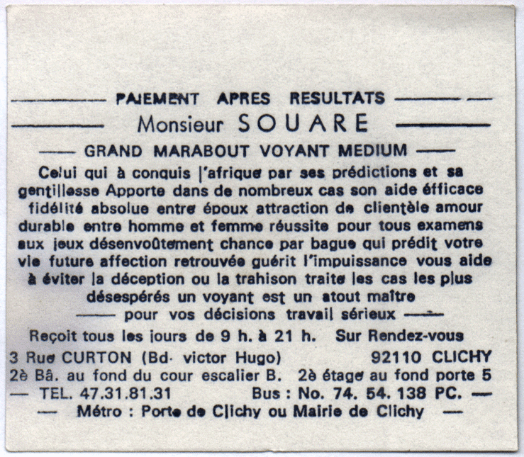 Cliquez pour voir la fiche détaillée de SOUARE