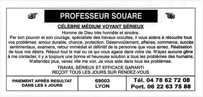 Cliquez pour voir la fiche dtaille de SOUARE