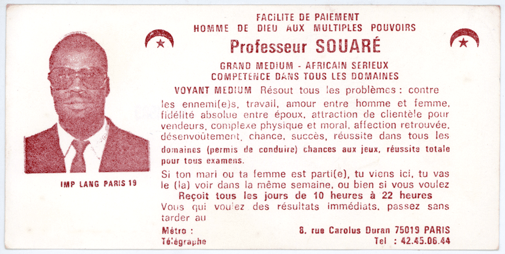 Professeur SOUARÉ, Paris