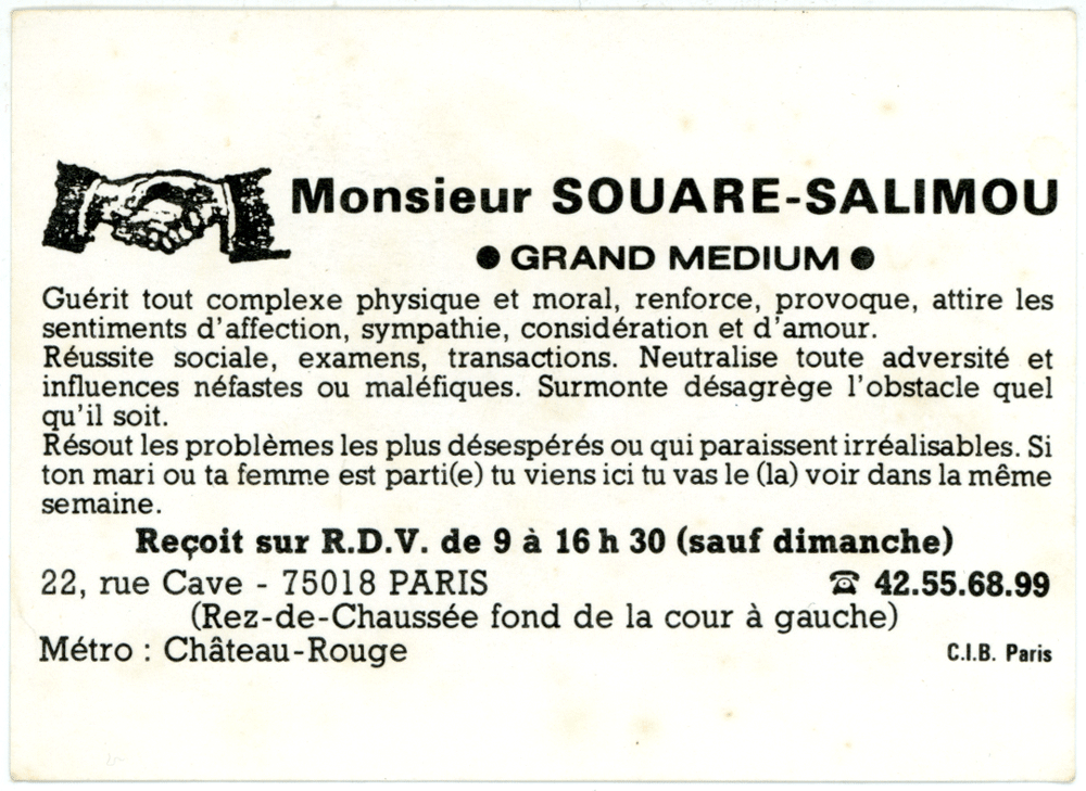 Monsieur SOUARE-SALIMOU, Paris