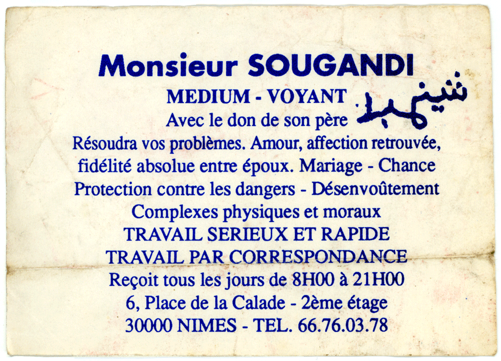 Monsieur SOUGANDI, Gard