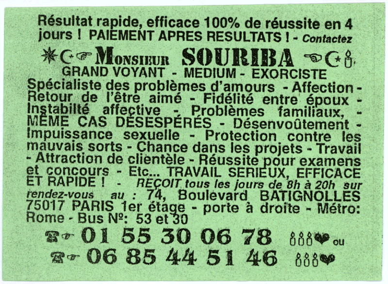 Monsieur SOURIBA, Paris