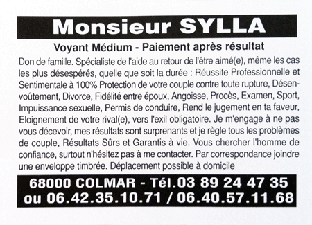 Monsieur SYLLA, Haut-Rhin