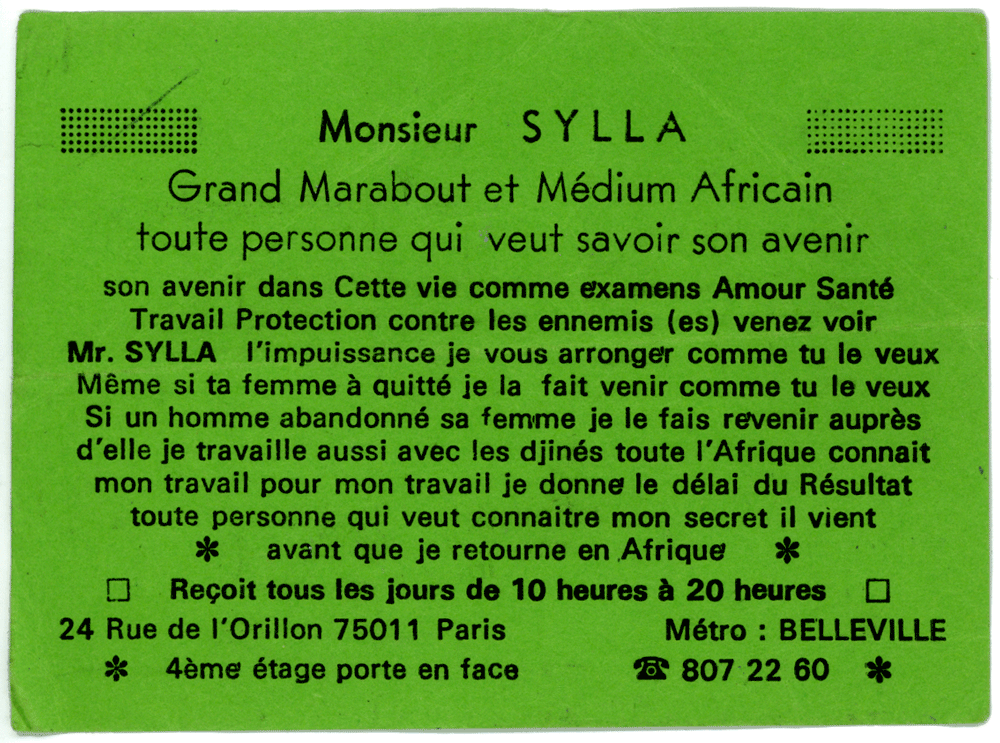 Monsieur SYLLA, Paris