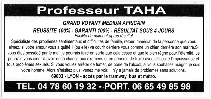 Professeur TAHA, Lyon