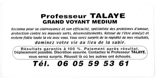 Professeur TALAYE, Lyon
