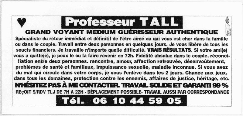Professeur TALL, Gard