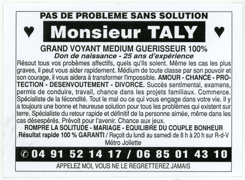 Monsieur TALY, Marseille