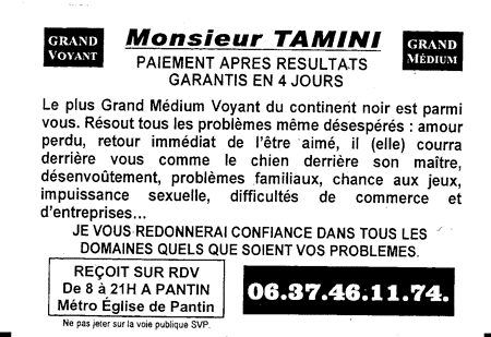 Cliquez pour voir la fiche dtaille de TAMINI