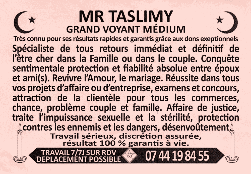 Monsieur TASLIMY, Paris