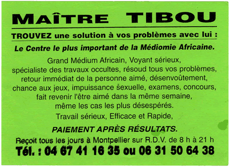 Maître TIBOU, Hérault, Montpellier
